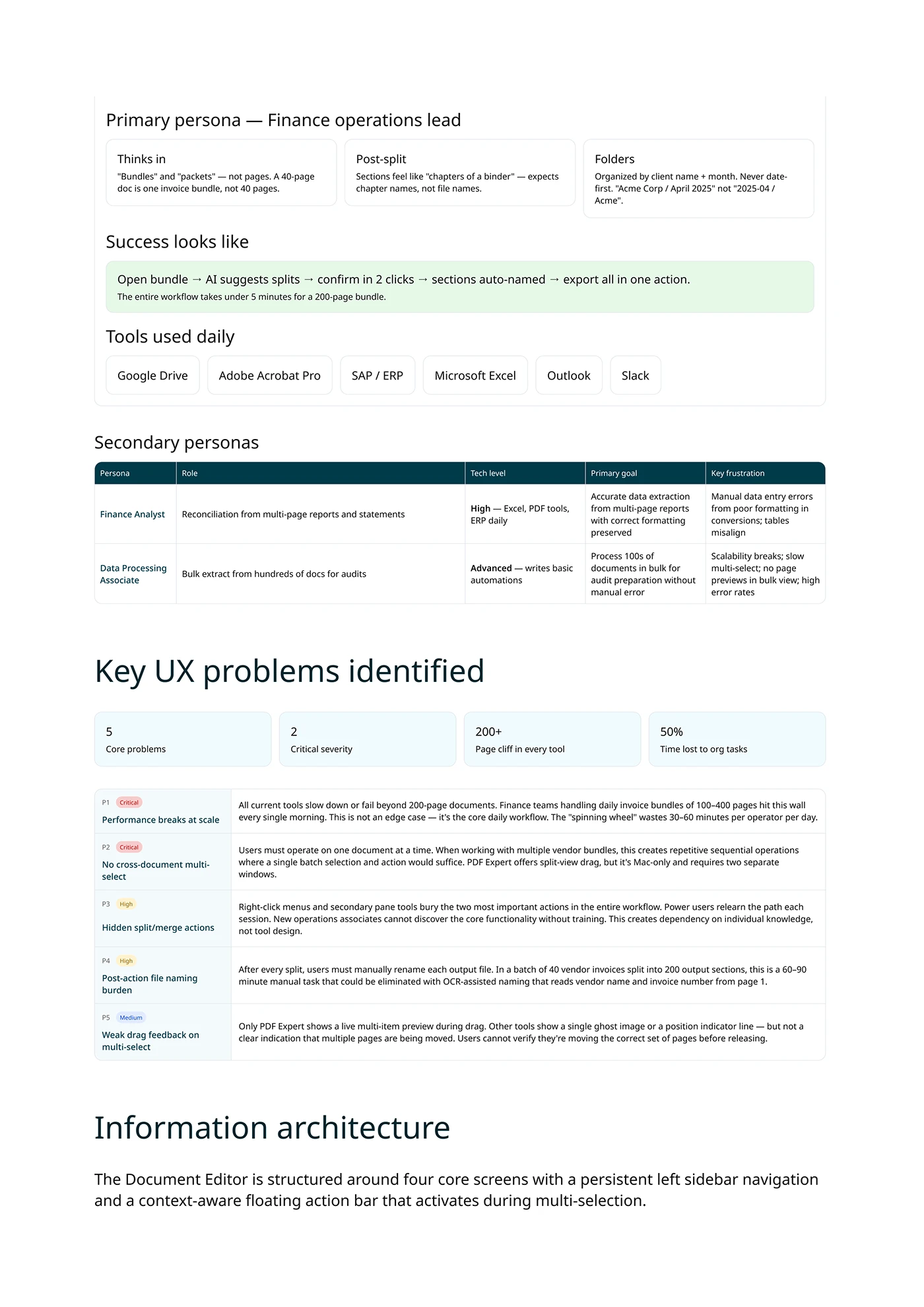 Document Editor case study — section 5 of 16