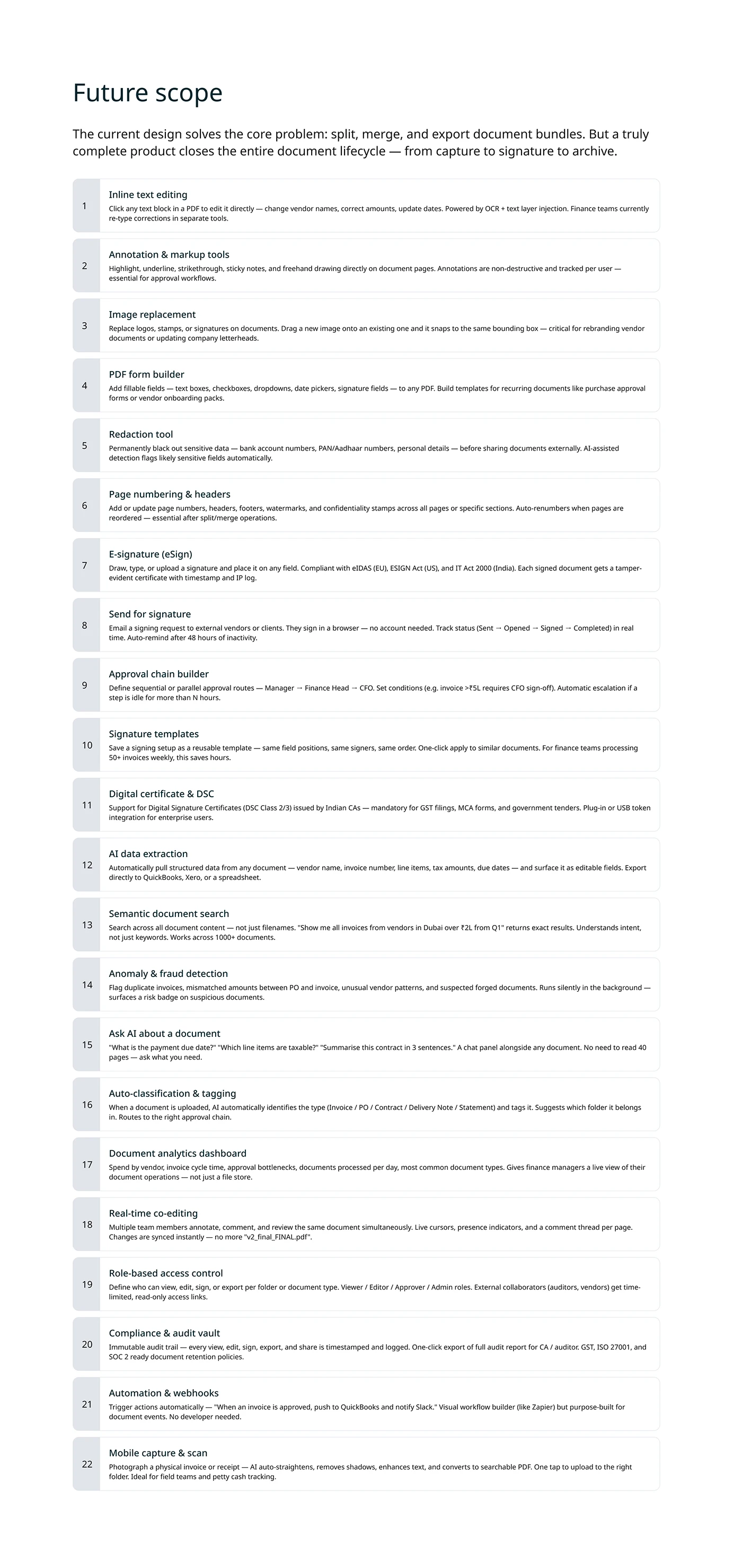 Document Editor case study — section 14 of 16