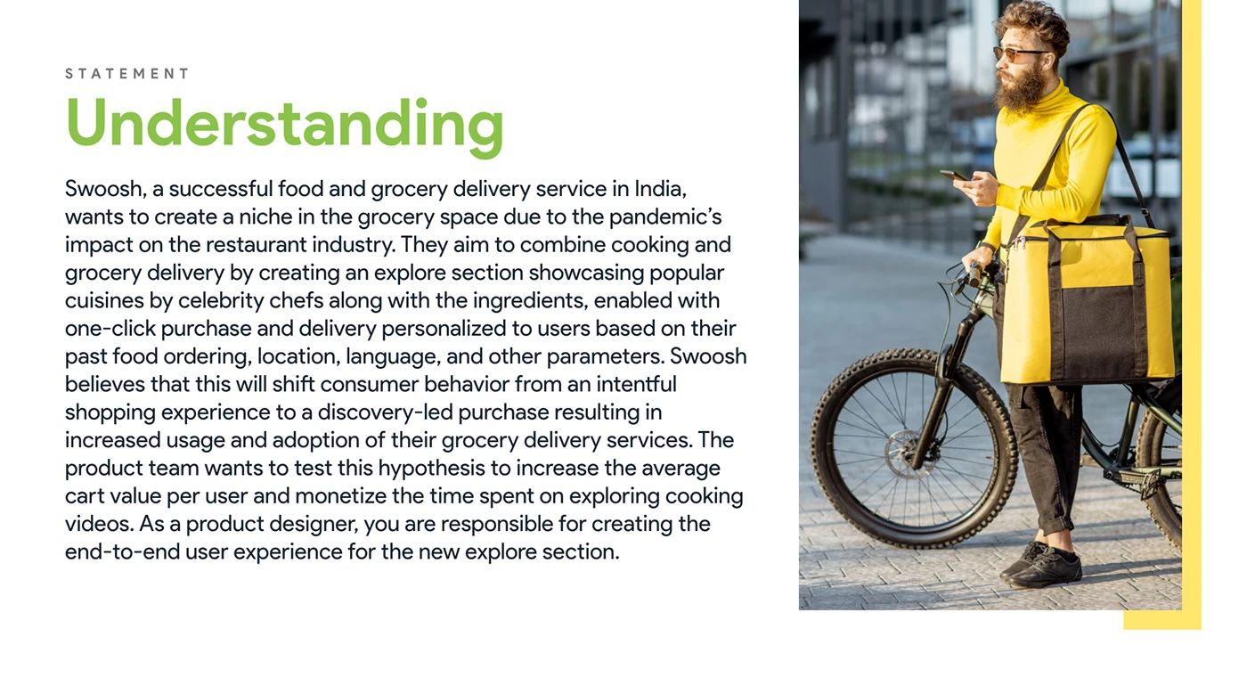 Food & Grocery App case study — section 4 of 19