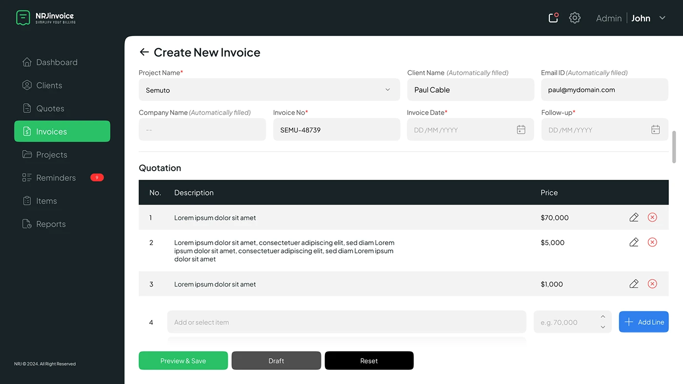 Invoice Management case study — section 8 of 12