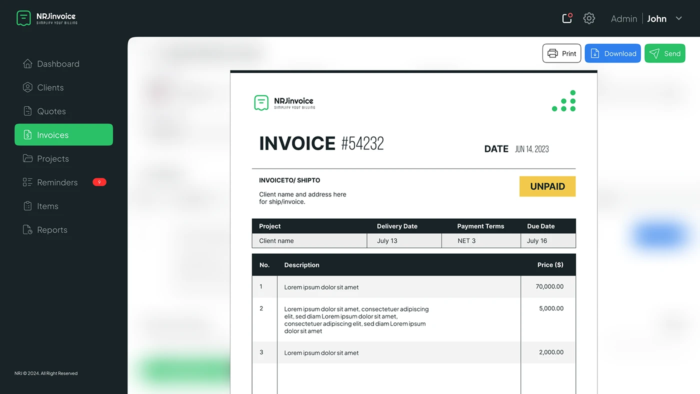 Invoice Management case study — section 9 of 12